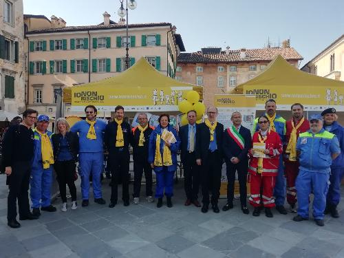 Il vicegovernatore FVG con delega alla Protezione civile, Riccardo Riccardi, alla presentazione della campagna Io non Rischio a Udine